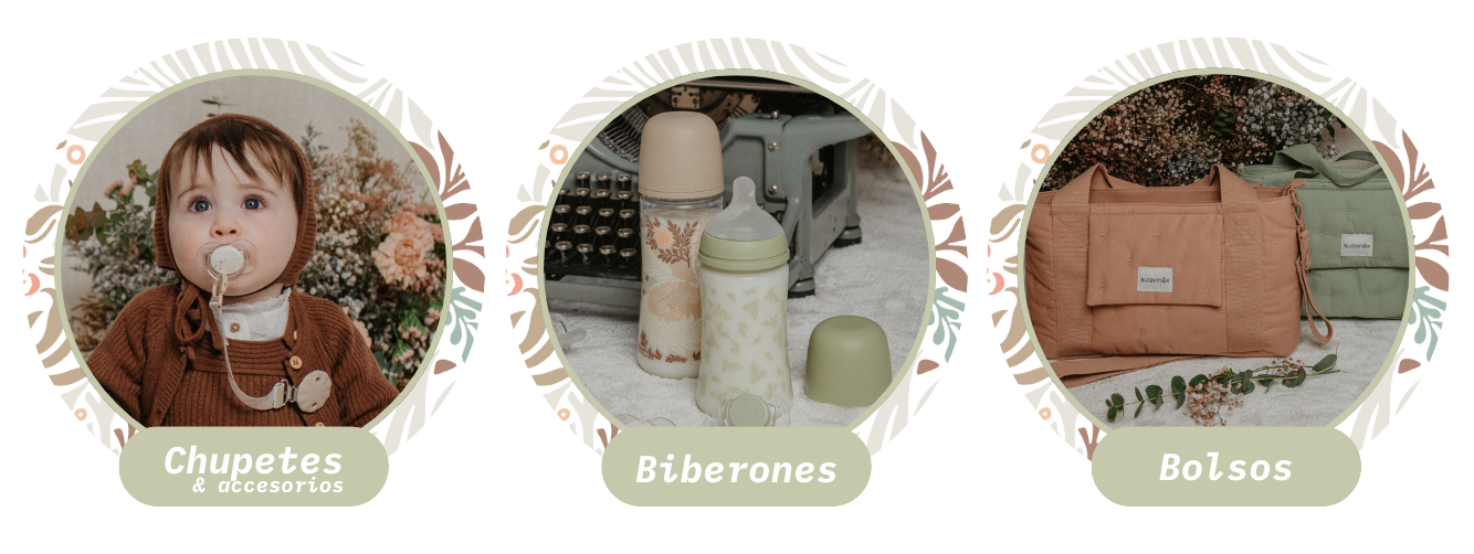 Chupetes biberones bolsos