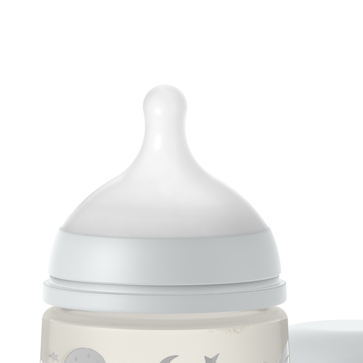 SUAVINEX 307088 Biberón de 360 ml con Tetina Simmétrica Sx Pro Flujo Denso  para Niños de +6 meses en adelante, azul turquesa - 108 g : : Bebé