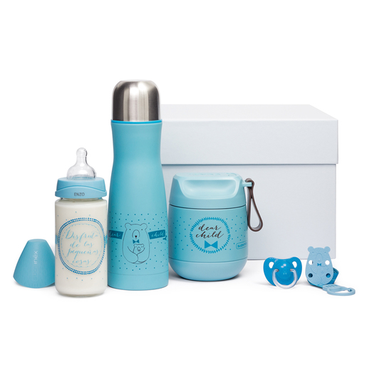 Canastilla para bebe personalizada azul